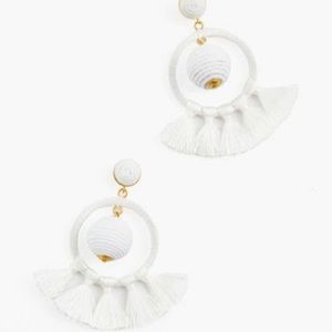 NWOT white earrings from tuckernuck